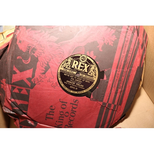 266 - A BOX OF 78'S RECORDS