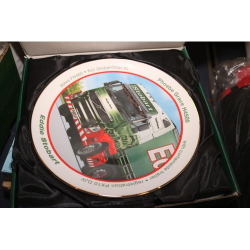 296 - GROUP OF BOXED COLLECTORS PLATES INC 2 EDDIE STOBART