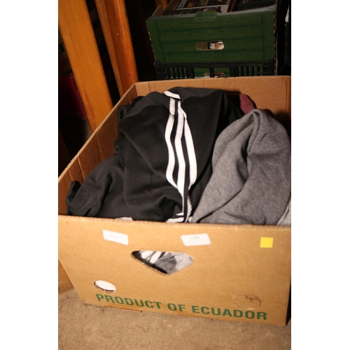 340 - BOX OF SPORTSWEAR - JACK WILLS/ADIDAS/PUMA