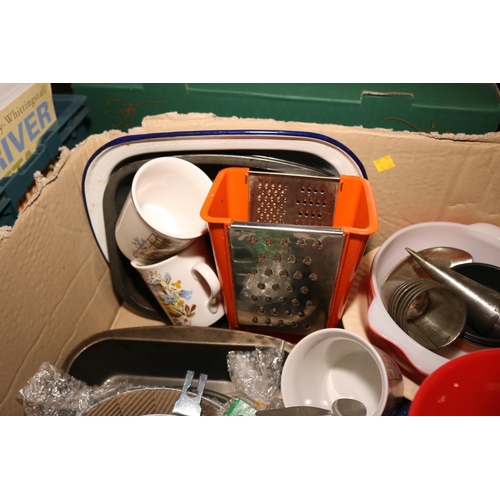 354 - 1 BOX OF KITCHEN ITEMS