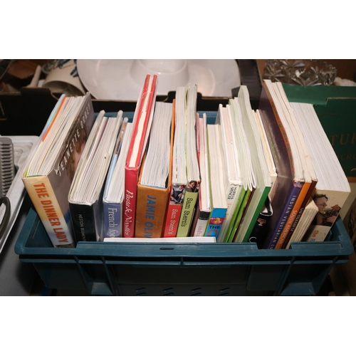 355 - 2 TRAYS OF VARIOUS COOK BOOKS