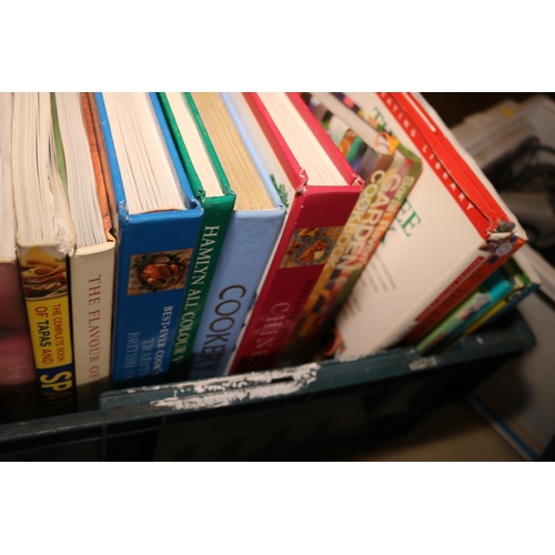 355 - 2 TRAYS OF VARIOUS COOK BOOKS