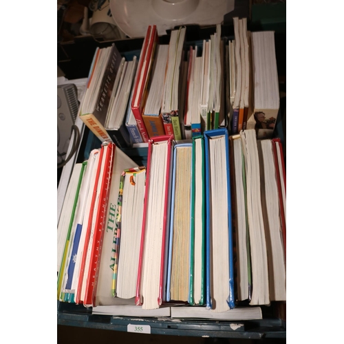 355 - 2 TRAYS OF VARIOUS COOK BOOKS