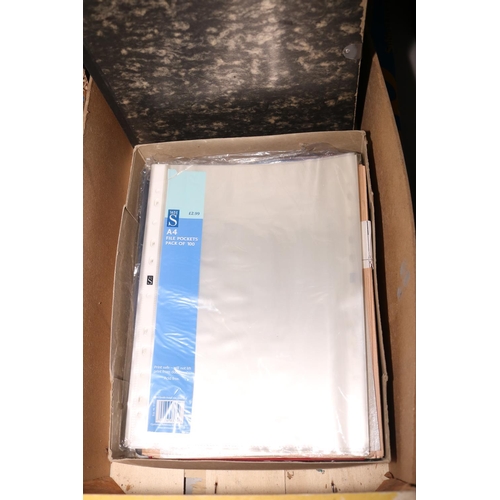 383 - 4 X BOXES OF FILES/PHOTO PAPER ECT