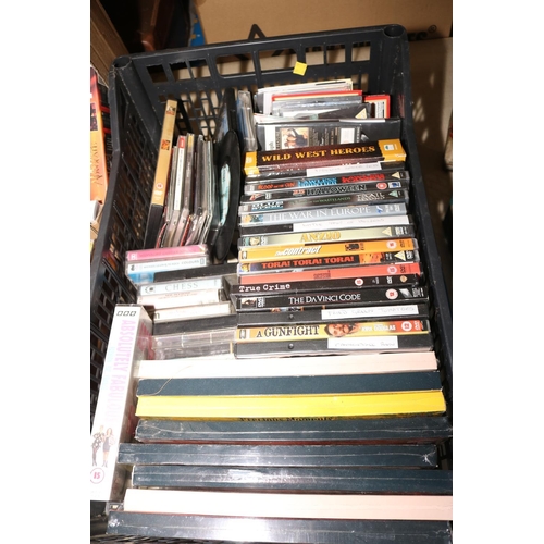 391 - QTY OF VIDEOS/CD'S/DVD'S/TAPES