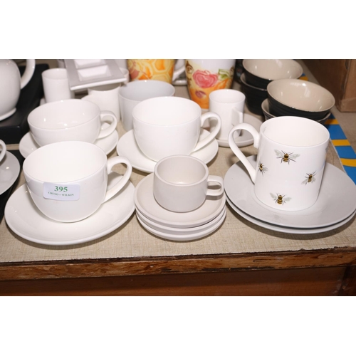 395 - QTY OF MIXED MODERN DINNER WARE/TEA WARE