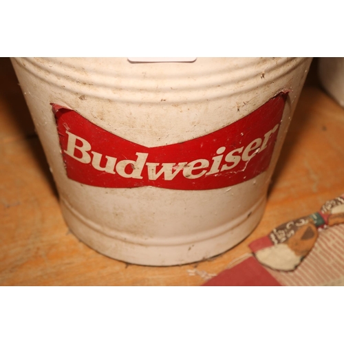 425 - BUDWEISER METAL BUCKET (NO HANDLE)