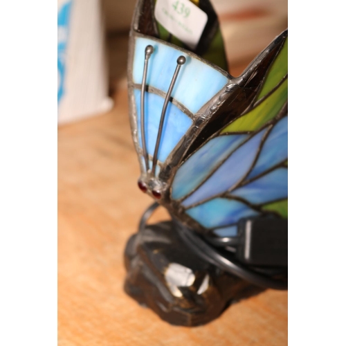 439 - BUTTERFLY LAMP - WARRANTED UNTIL NOON TUES FOLLOWING THE ABOVE SALE