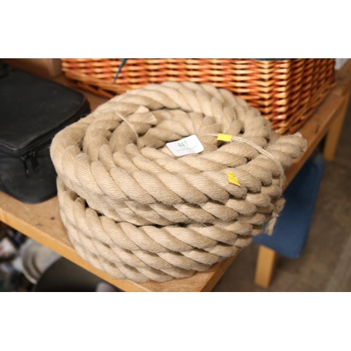 447 - LENGTH OF THICK ROPE