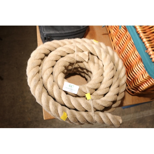 447 - LENGTH OF THICK ROPE