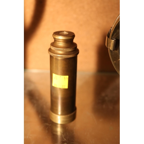 457 - SMALL BRASS TELESCOPE