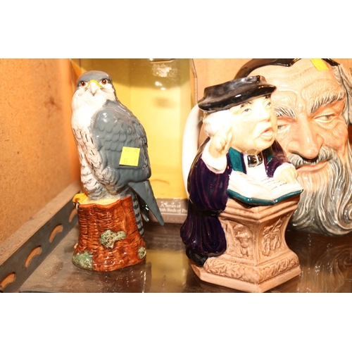 483 - ROYAL DOULTON BOXED FALCON/ROYAL DOULTON MERLIN/TOBY JUG & MONK