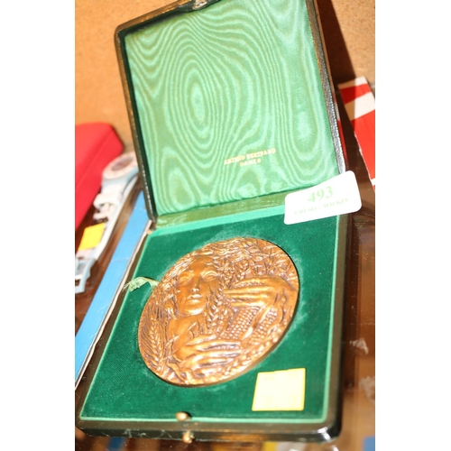 493 - MEDAL OF AGRICULTURE BY ARTHUR BERTRAND - PARIS - IN LEATHER CASE