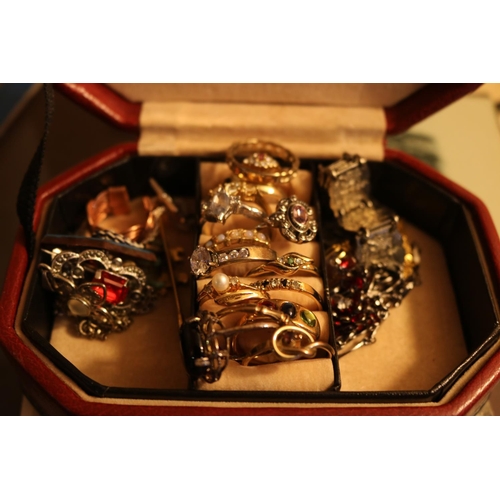 513 - 1 BOX OF COSTUME JEWELLERY