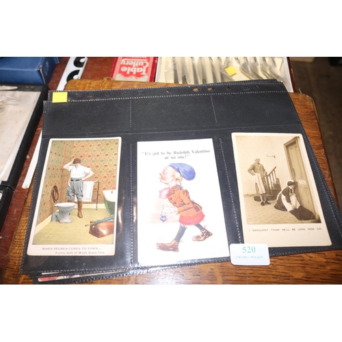 520 - 9 VINTAGE COMEDIC POSTCARDS1905-1920 HUMOR OF THE TIME