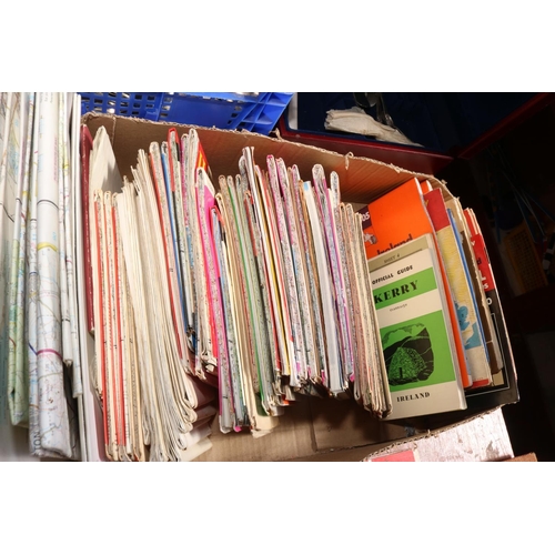 590 - BOX OF MAPS