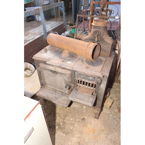 60 - ANTIQUE CAST IRON STOVE