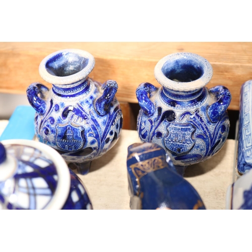 605 - BLUE & WHITE ASSORTED CHINA