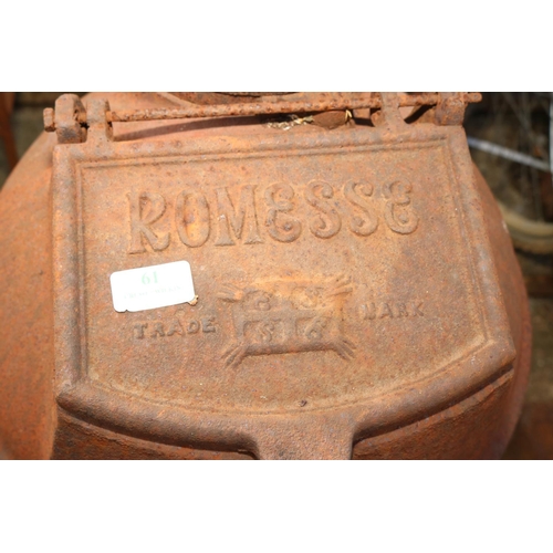 61 - ROMESSE POT BELLY STOVE