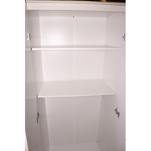 614 - WHITE DOUBLE WARDROBE