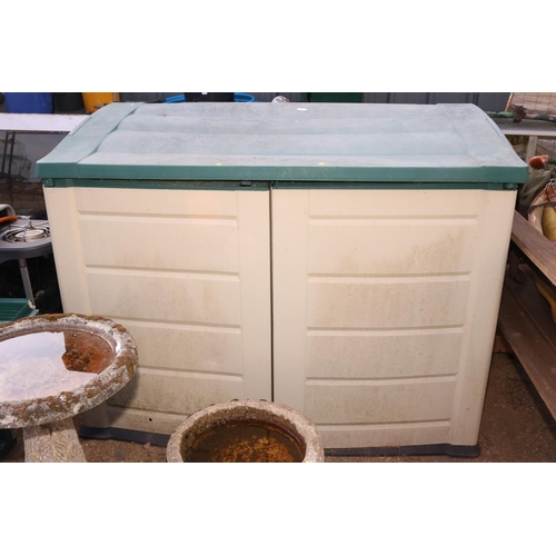 87 - PLASTIC GARDEN STORAGE BOX/SHED