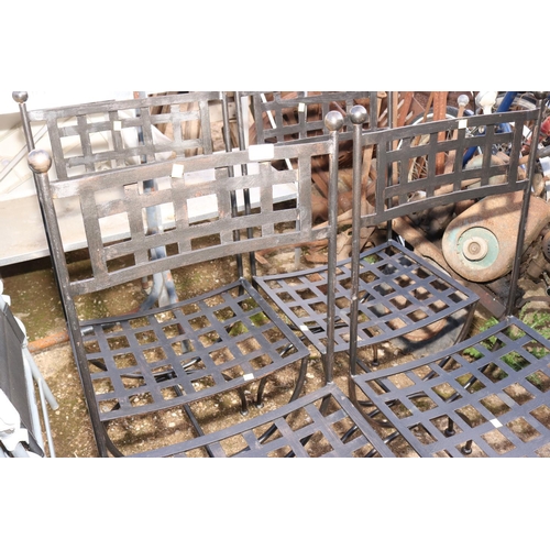 96 - SET OF 4 METAL GARDEN CHAIRS