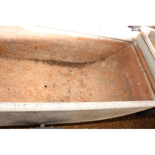 59 - 3 WHEEL GLVANISED FEED BIN