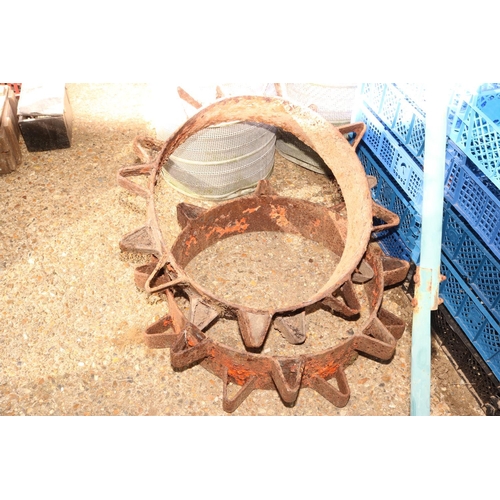 67 - PAIR SPIKE WHEELS