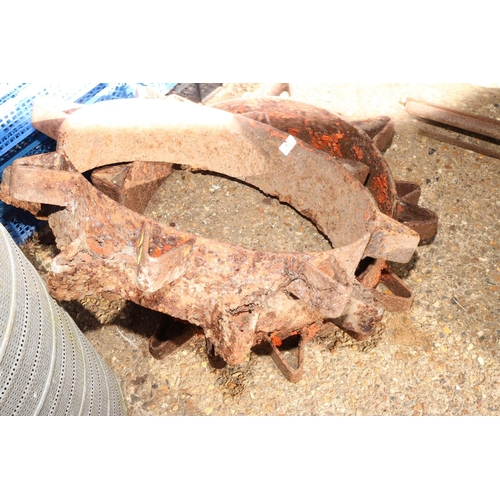 67 - PAIR SPIKE WHEELS