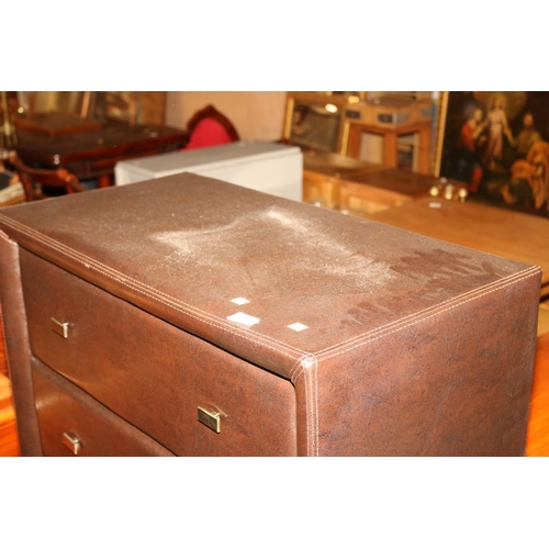 LEATHERETTE CHEST OF DRAWERS