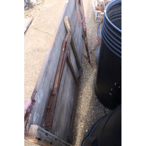 80 - VINTAGE TRESTLE TABLE