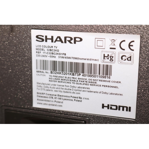 90 - SHARP TV - WARRANTED UNTIL 12 NOON TUESDAY FOLLOWING THE ABOVE SALE
