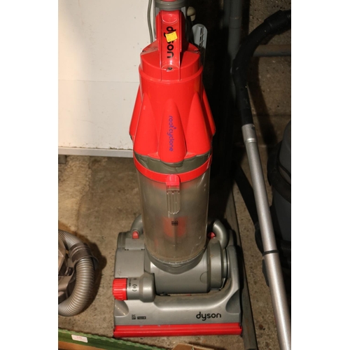 115 - DYSON HOOVER DC07, RED - WARRANTED UNTIL 12 NOON TUESDAY FOLLOWING THE ABOVE SALE