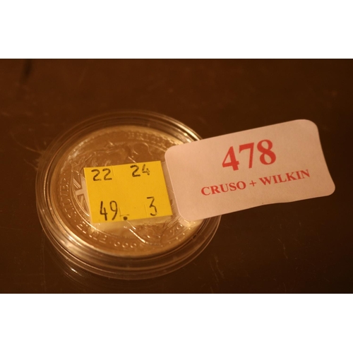478 - BRITANNIA SILVER 1OZ