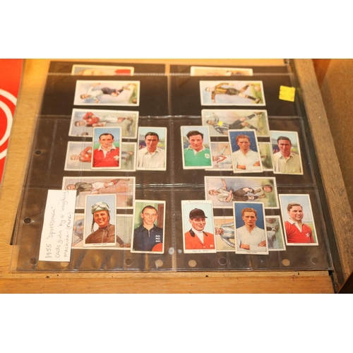 484 - CIGARETTE CARDS 1916-1937 - SETS OF WAR, TRAINS, NATURE, ETC