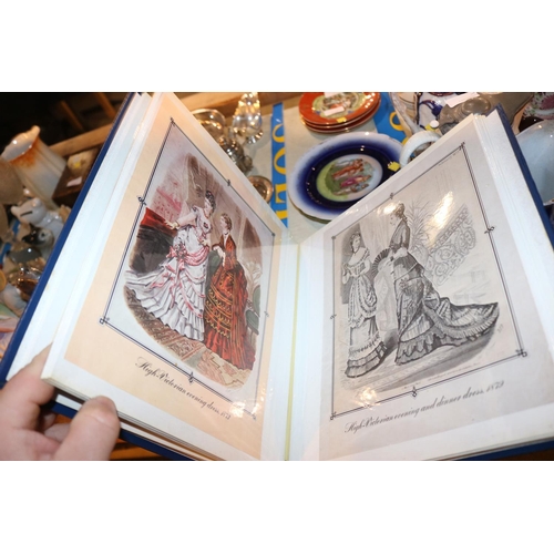 486 - OLD ENGLISH COSTUMES OF THE 18TH & 19TH CENTURY BOOK & 20TH CENTURY COSTUME BOOK, ALBUM & CARD ALBUM