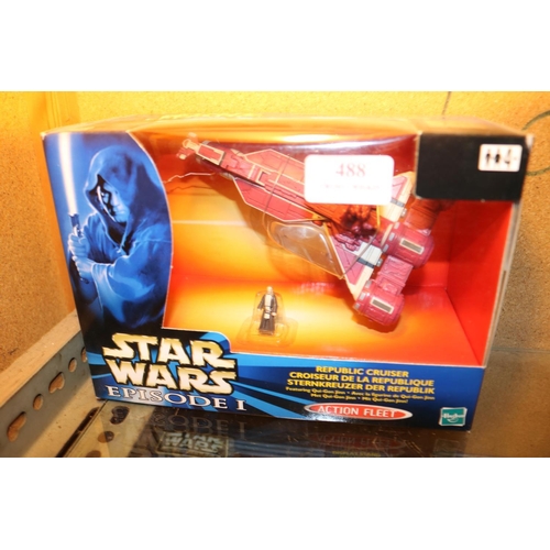 488 - STAR WARS ACTION FLEET REPUBLIC CRUISER - SEALED