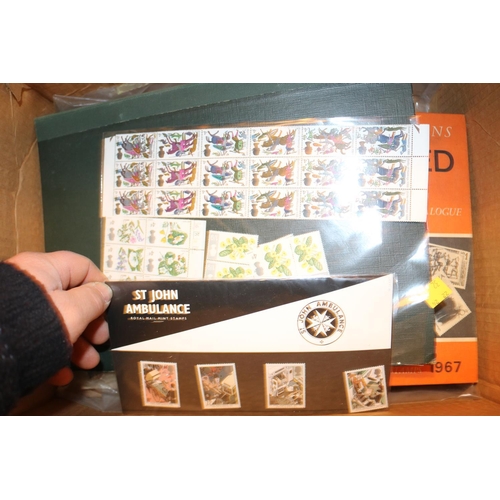 493 - VINATGE STAMP ALBUM 1850'S ONWARDS, LOOSE STAMPS, STANLEY GIBBONS CATALOGUE, MINT STAMPS, ETC