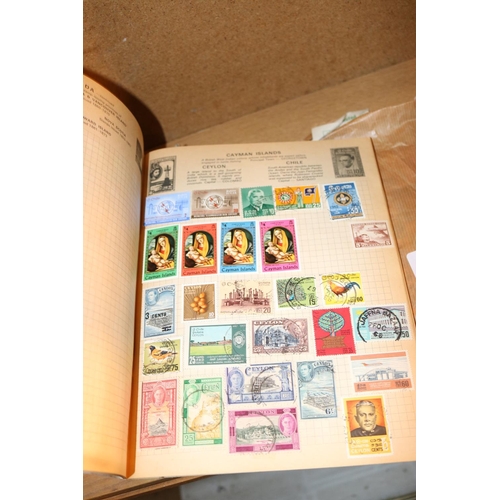 495 - QTY OF FOREIGN STAMP ALBUMS & STAMPS
