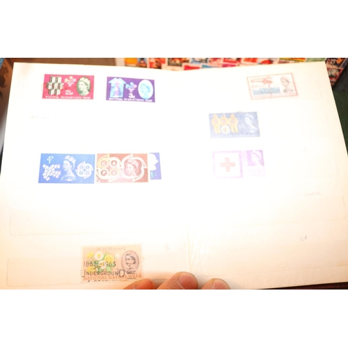 496 - 7 BRITISH ISLES STAMP COLLECTING BOOKS & STAMPS