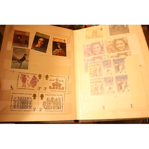 496 - 7 BRITISH ISLES STAMP COLLECTING BOOKS & STAMPS