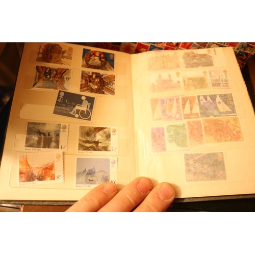 496 - 7 BRITISH ISLES STAMP COLLECTING BOOKS & STAMPS