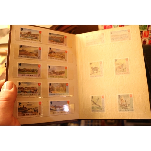 496 - 7 BRITISH ISLES STAMP COLLECTING BOOKS & STAMPS