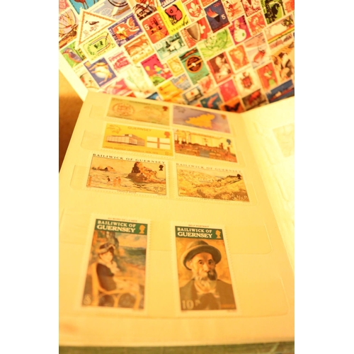 496 - 7 BRITISH ISLES STAMP COLLECTING BOOKS & STAMPS