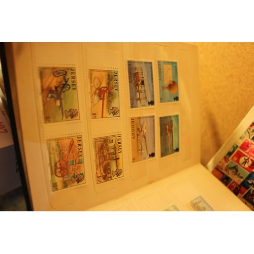 496 - 7 BRITISH ISLES STAMP COLLECTING BOOKS & STAMPS