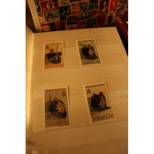 496 - 7 BRITISH ISLES STAMP COLLECTING BOOKS & STAMPS