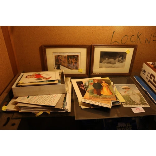 498 - EARLY POSTCARDS & BIRTHDAY CARDS