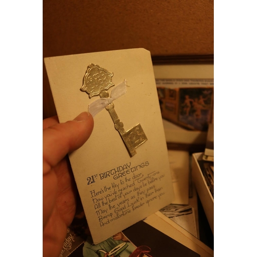 498 - EARLY POSTCARDS & BIRTHDAY CARDS
