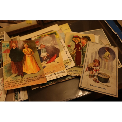 498 - EARLY POSTCARDS & BIRTHDAY CARDS