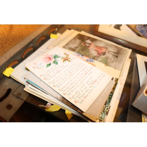 498 - EARLY POSTCARDS & BIRTHDAY CARDS